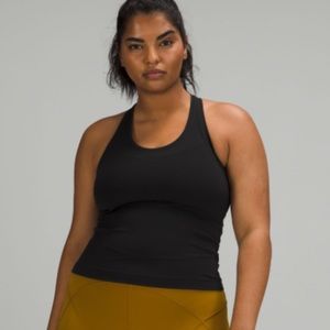 LULULEMON - COOL RACERBACK SHORT TANK TOP *NULU Black